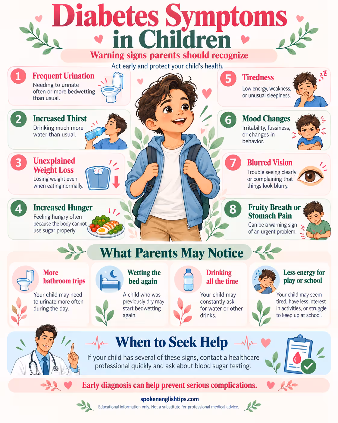 7+ Diabetes Symptoms and Health Infographics Diabetes Symptoms in Children